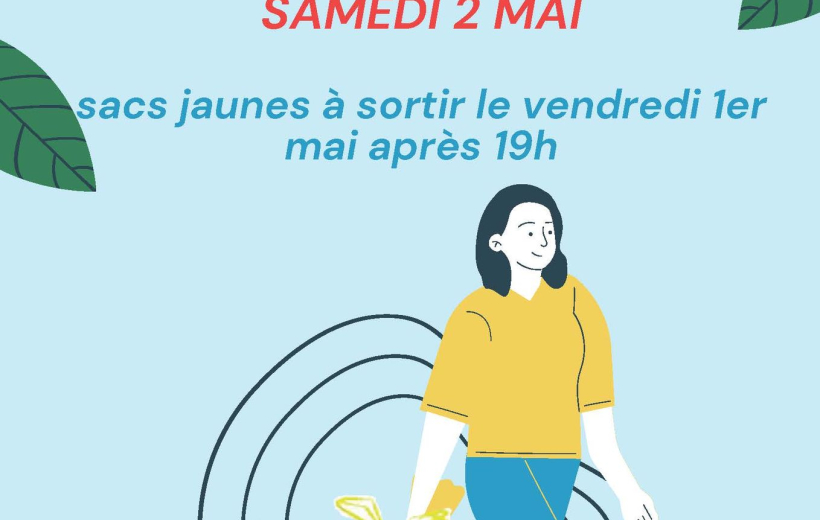 Report de la collecte des sacs jaunes