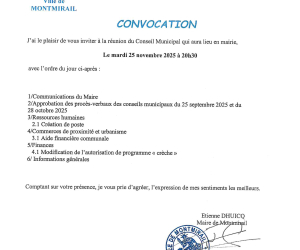 Convocation du CM
