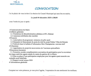 Convocation du CM