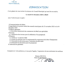 Convocation du CM