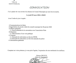 Convocation du CM