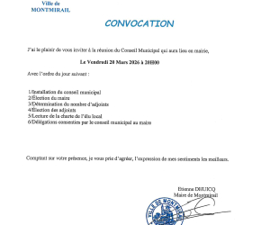 Convocation du CM