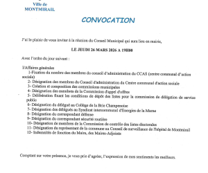 Convocation du CM