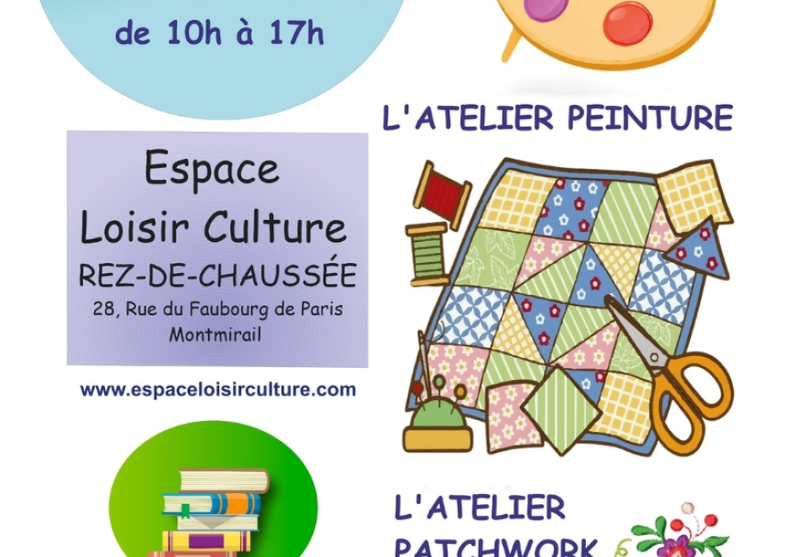 L'exposition des Ateliers Peinture, Patchwork & Broderie et la 4e Bourse aux livres Délivre, des livres... 