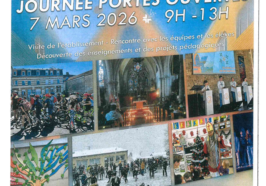 Journée portes ouvertes Groupe scolaire Ste Jeanne d'Arc Montmirail