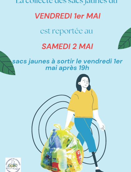 Report de la collecte des sacs jaunes