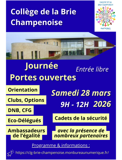 Journée portes ouvertes collège de la Brie Champenoise