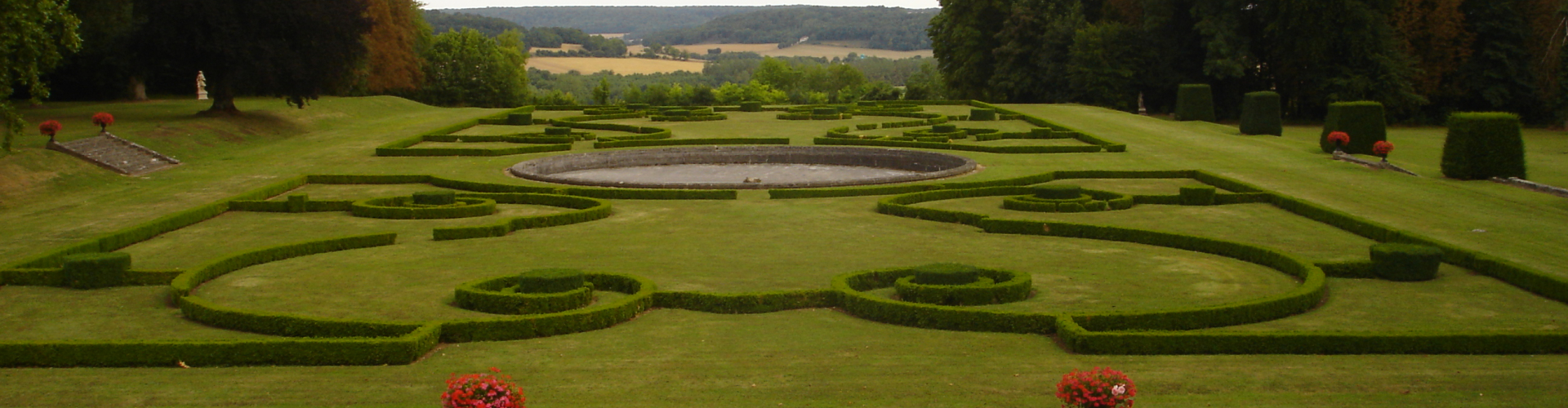 Le jardin du chateau de Montmirail