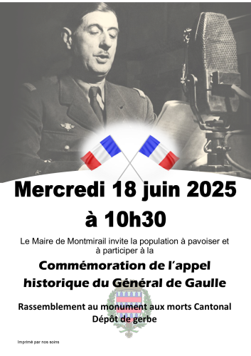 Commémoration du 18 juin