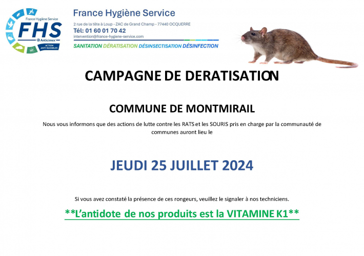 CAMPAGNE DE DERATISATION