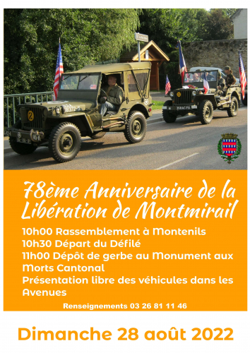 78ème anniversaire de la libération de Montmirail