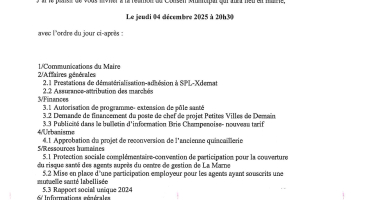 Convocation du CM