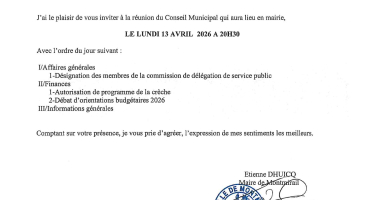 Convocation du CM