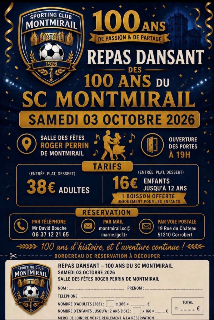 100 ans du Sporting Club Montmiraillais